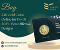 Buy 24K Gold Coins Online for Diwali 2025: Best Offers & Designs