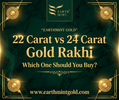 22 carat gold rakhi