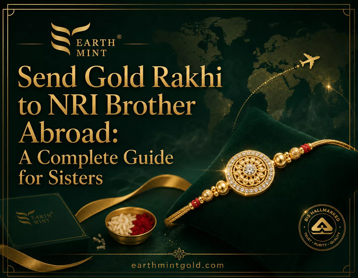 Send Gold Rakhi to NRI Brother