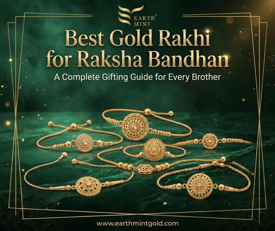 gold rakhi for brother