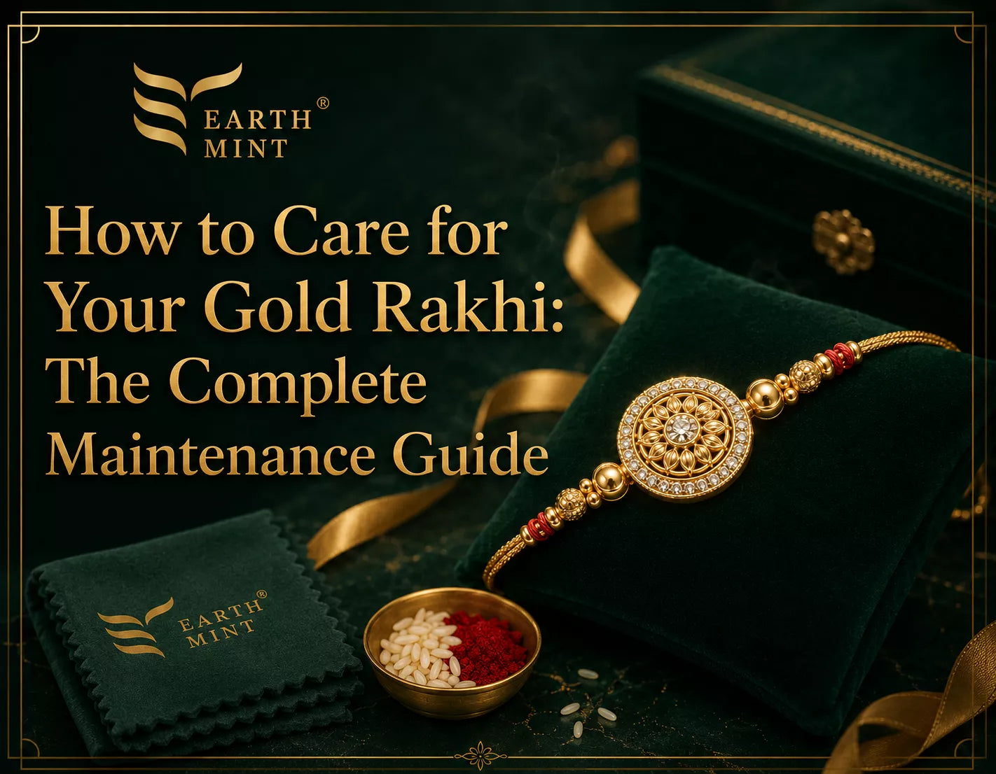 Gold Rakhi