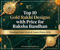 gold rakhi designs with price