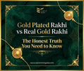 gold plated rakhi 