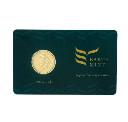 24k Ganesh ji Gold Coin 