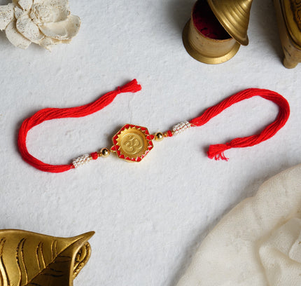 Eternal Love 24K Pure Gold Rakhi - 0.1g
