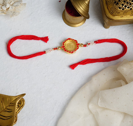 Eternal Love 24K Pure Gold Rakhi - 0.1g