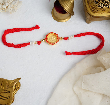 Eternal Love 24K Pure Gold Rakhi - 0.1g