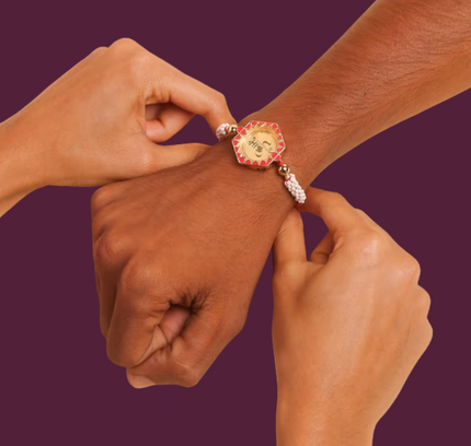 Eternal Love 24K Pure Gold Rakhi - 0.1g