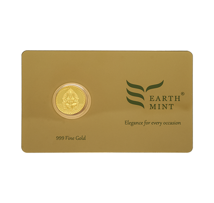 Ganesh Ji Solid Gold Coin