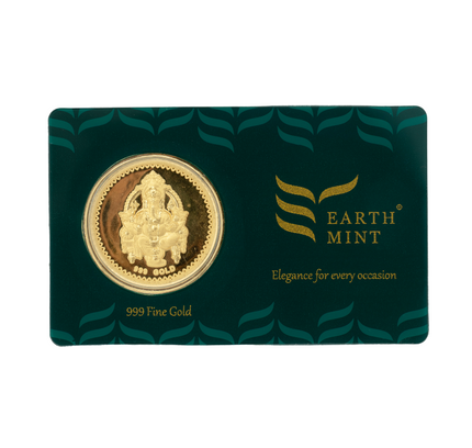 300mg Ganesh ji Gold Coin