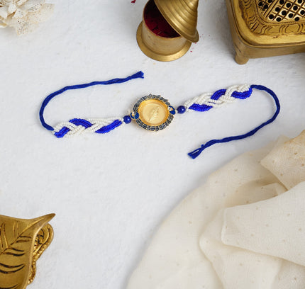 Royale Peacock 24K Pure Gold Rakhi