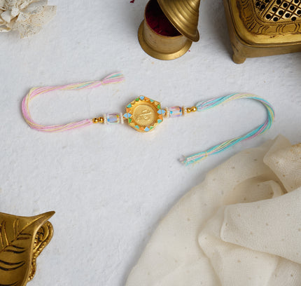 Colors of Life 24K Pure Gold Rakhi - 0.1g