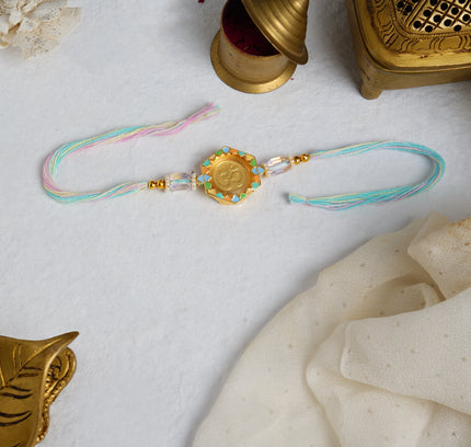 Colors of Life 24K Pure Gold Rakhi - 0.1g