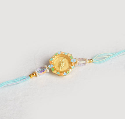 Colors of Life 24K Pure Gold Rakhi - 0.1g