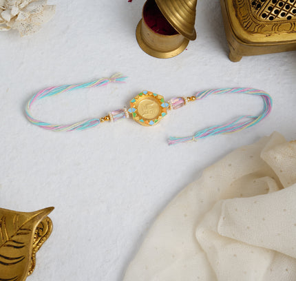 Colors of Life 24K Pure Gold Rakhi - 0.1g