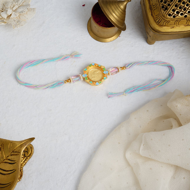 Colors of Life 24K Pure Gold Rakhi - 0.05g